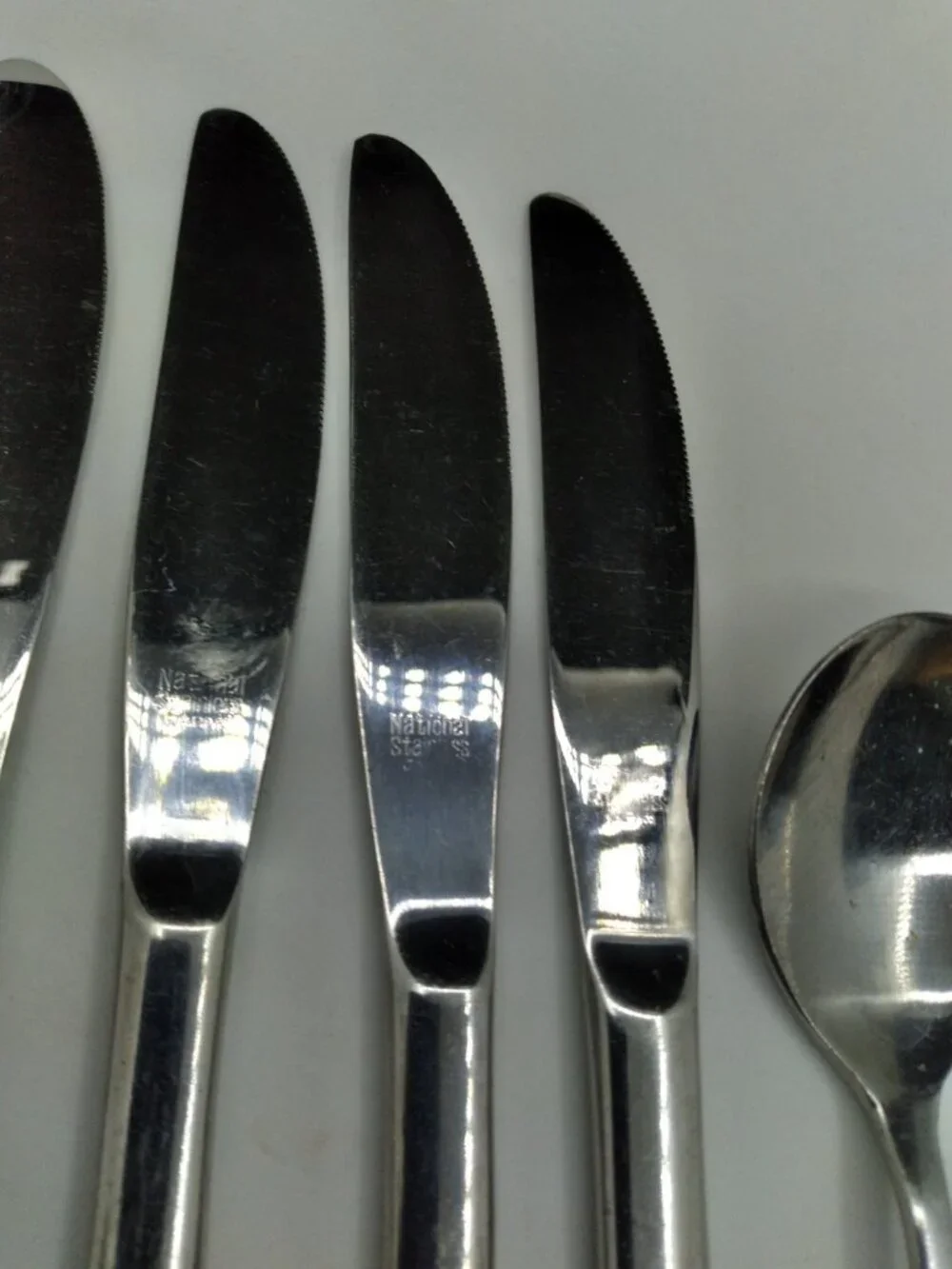 Vtg. 11 National Stainless Japan flatware bundle Marquee pattern MCM cottagecore